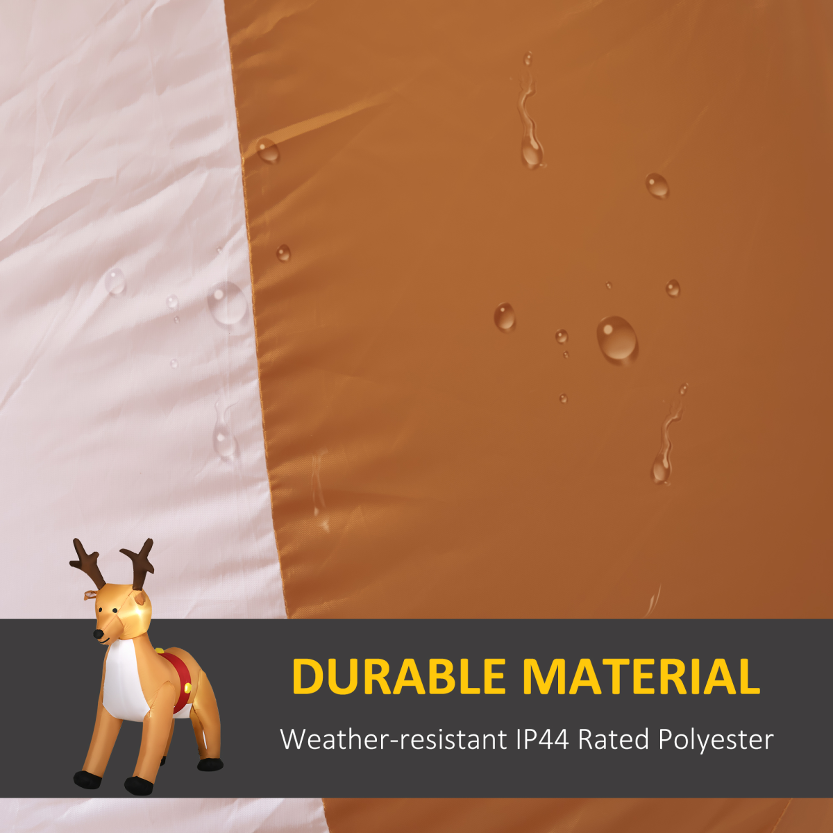 6ft Christmas Inflatable Reindeer Deco Xmas  Lights Indoor and Outdoor Animal