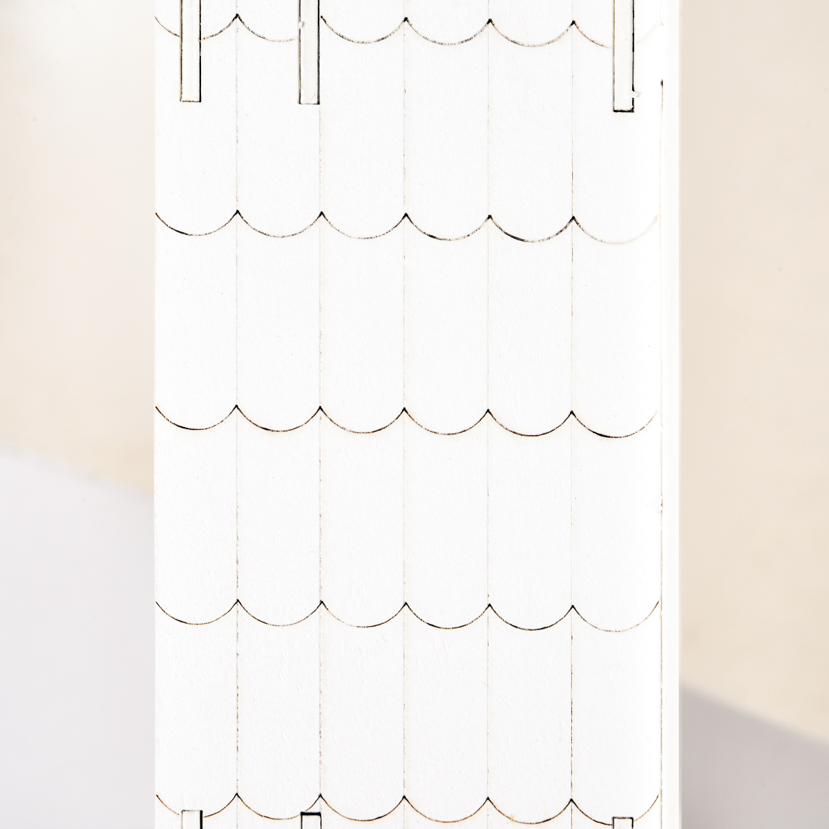 24-Drawer Christmas Advent Calendar Wooden Light-Up Countdown White