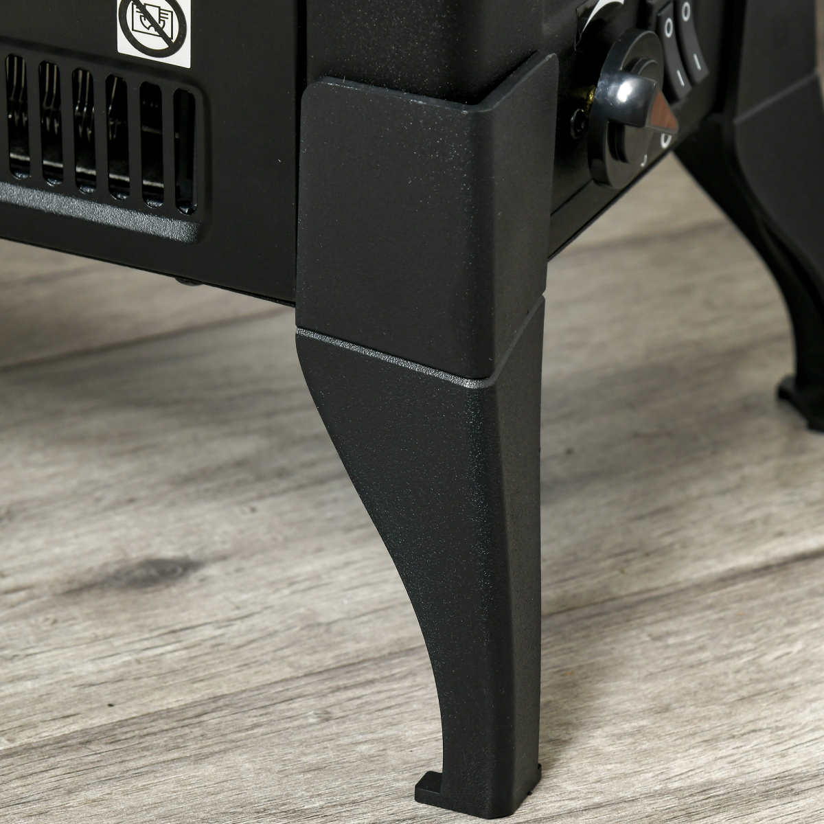 Electric Fireplace Stove Heater Adjustable Temperature and Overheat Protection