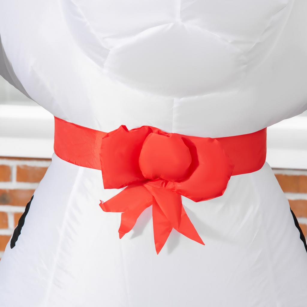 6ft Inflatable Christmas Puppy Dog Wearing Santa Hat Lighted Outdoor Indoor