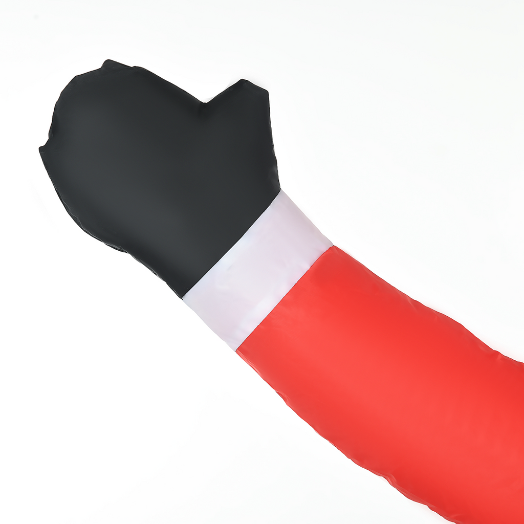 HOMCOM 7ft Christmas Inflatable Santa Claus from Chimney with LED Lights