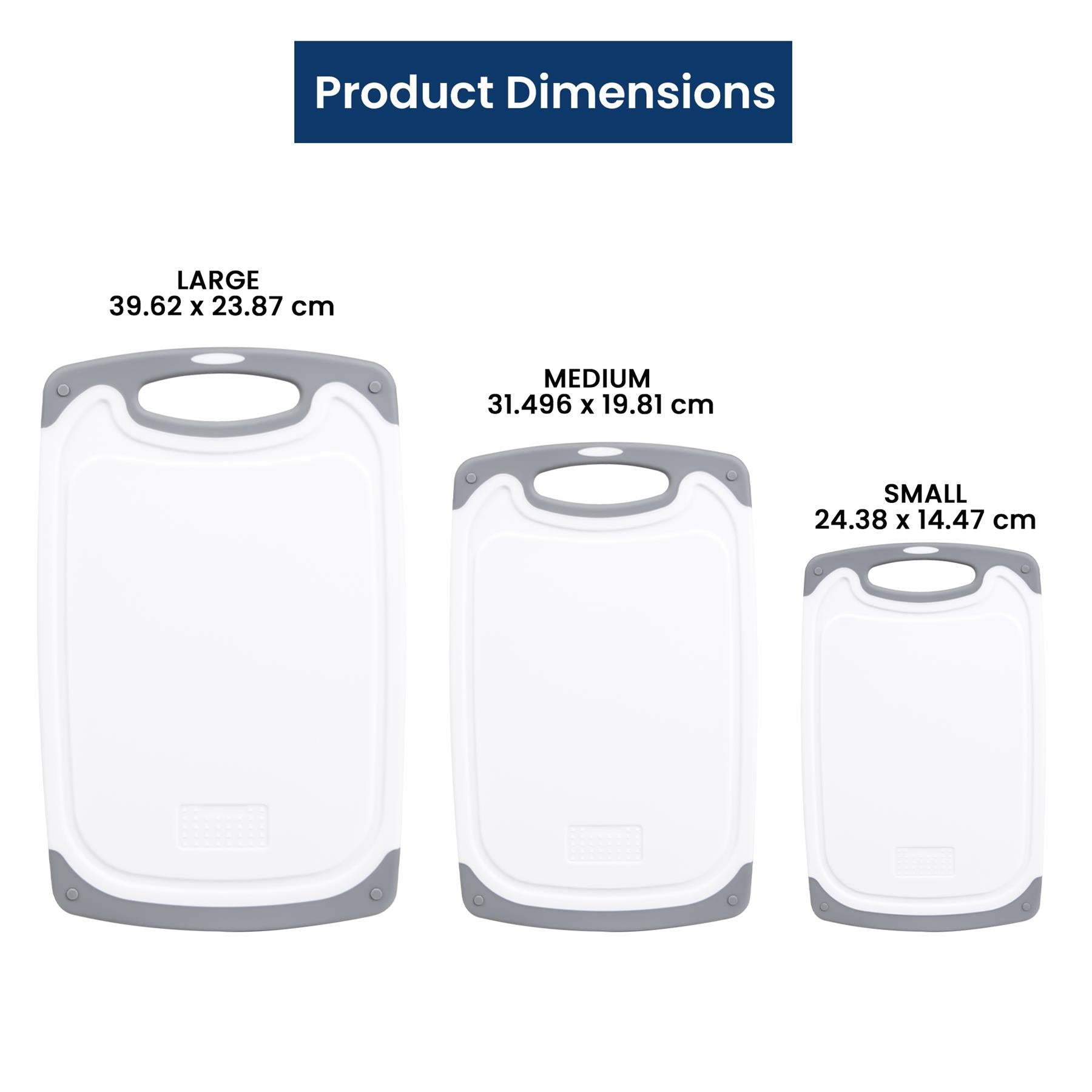 3PC Chopping Board Set