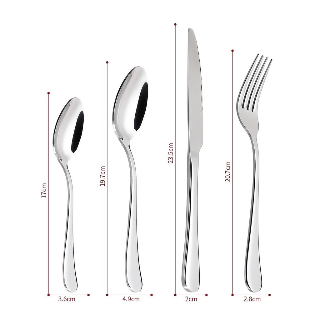 Vinsani 24pcs SS Cutlery Set 0010000