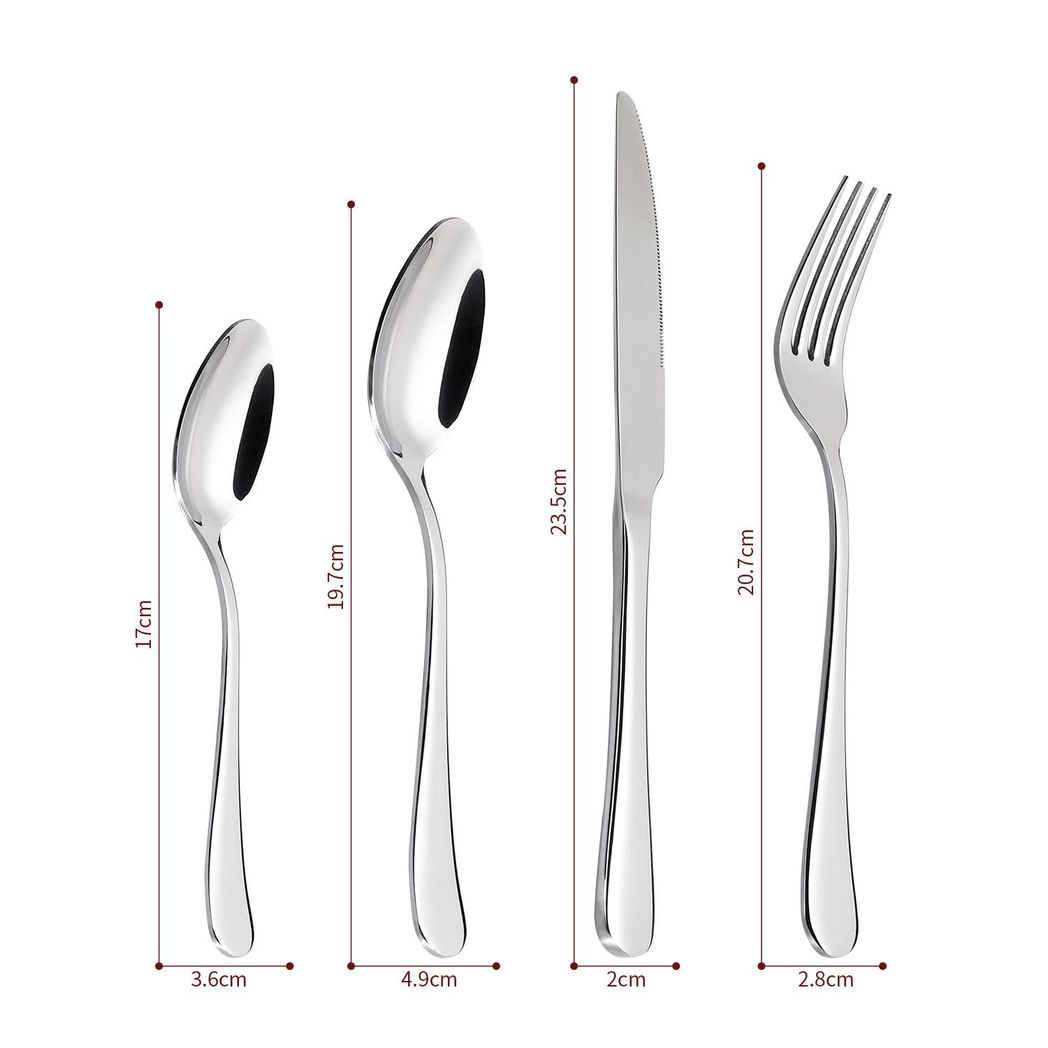 Vinsani 24pcs SS Cutlery Set 0010000